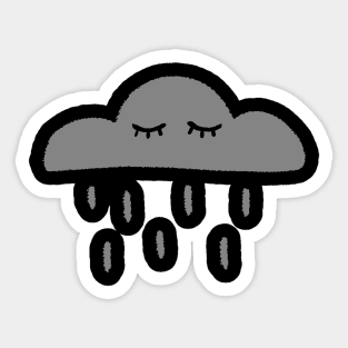 Sad cloud Sticker